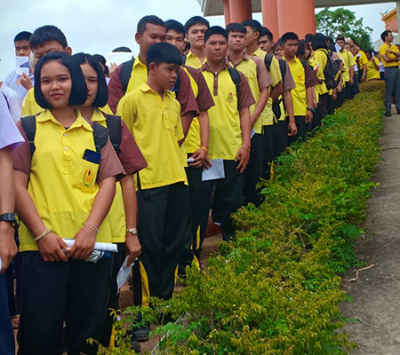 โรงเรียนหนองสังข์วิทยายนเข้าร่วมสมัครจิตอาสาฯ